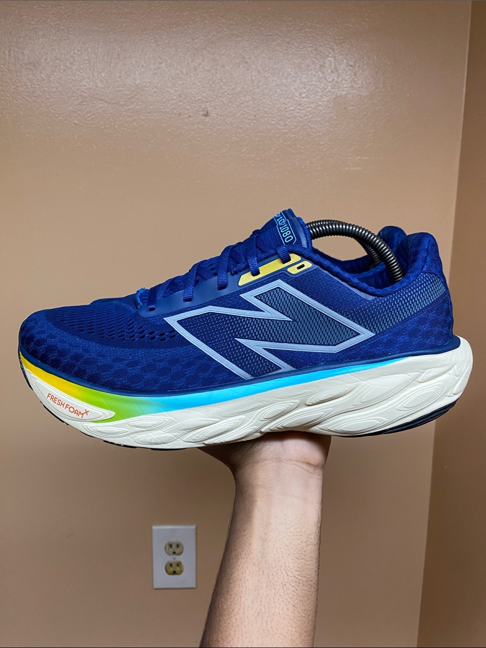 New Balance Fresh Foam X 1080v14 Men’s Running Sneakers "Inkwell Ginger Lemon" - Picture 3 of 17